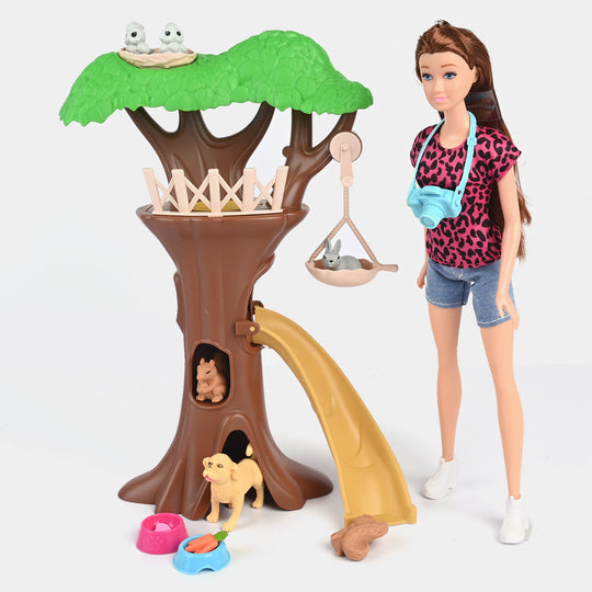 Tree House Doll Set For Girls