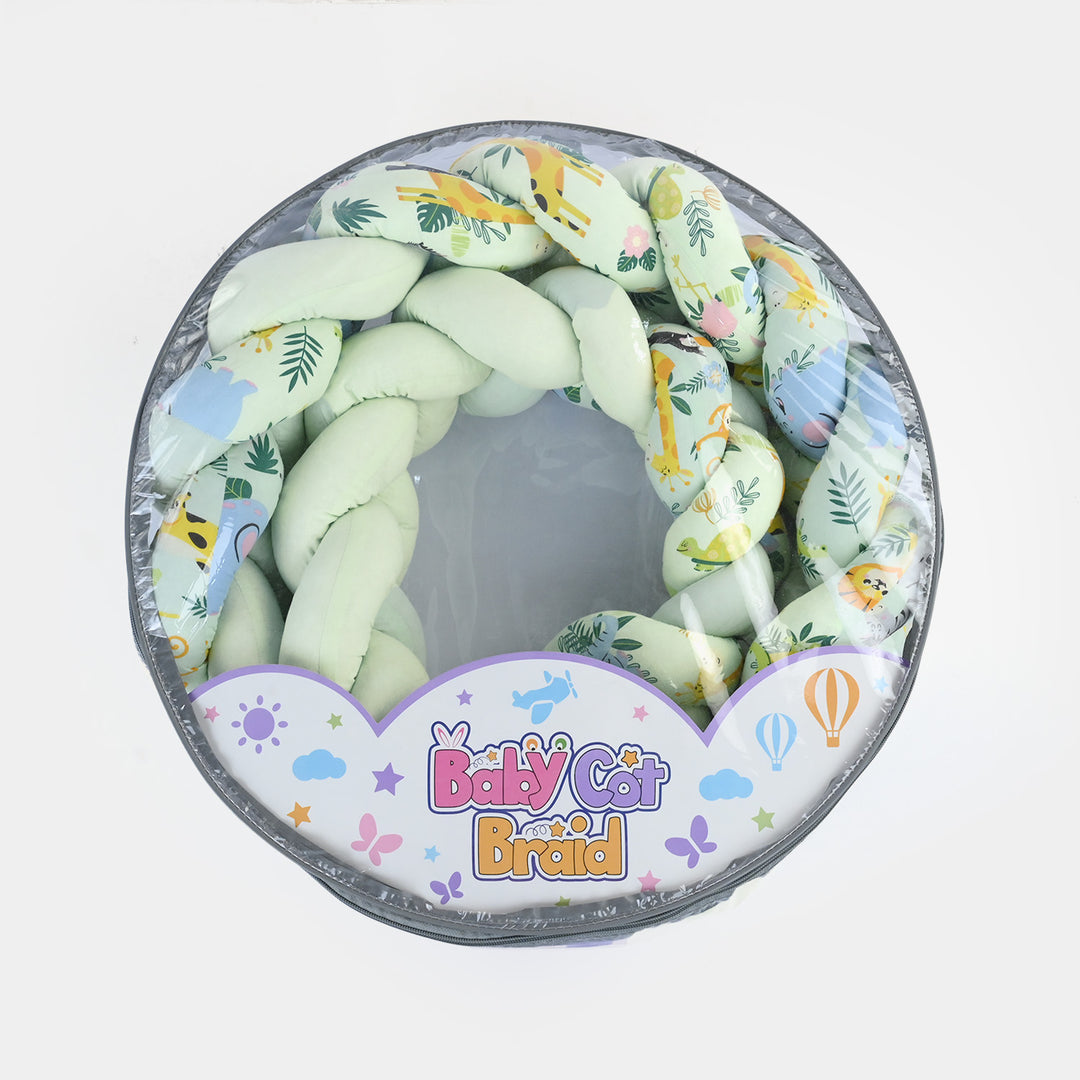 Braided Baby Cot Bumper Cushion