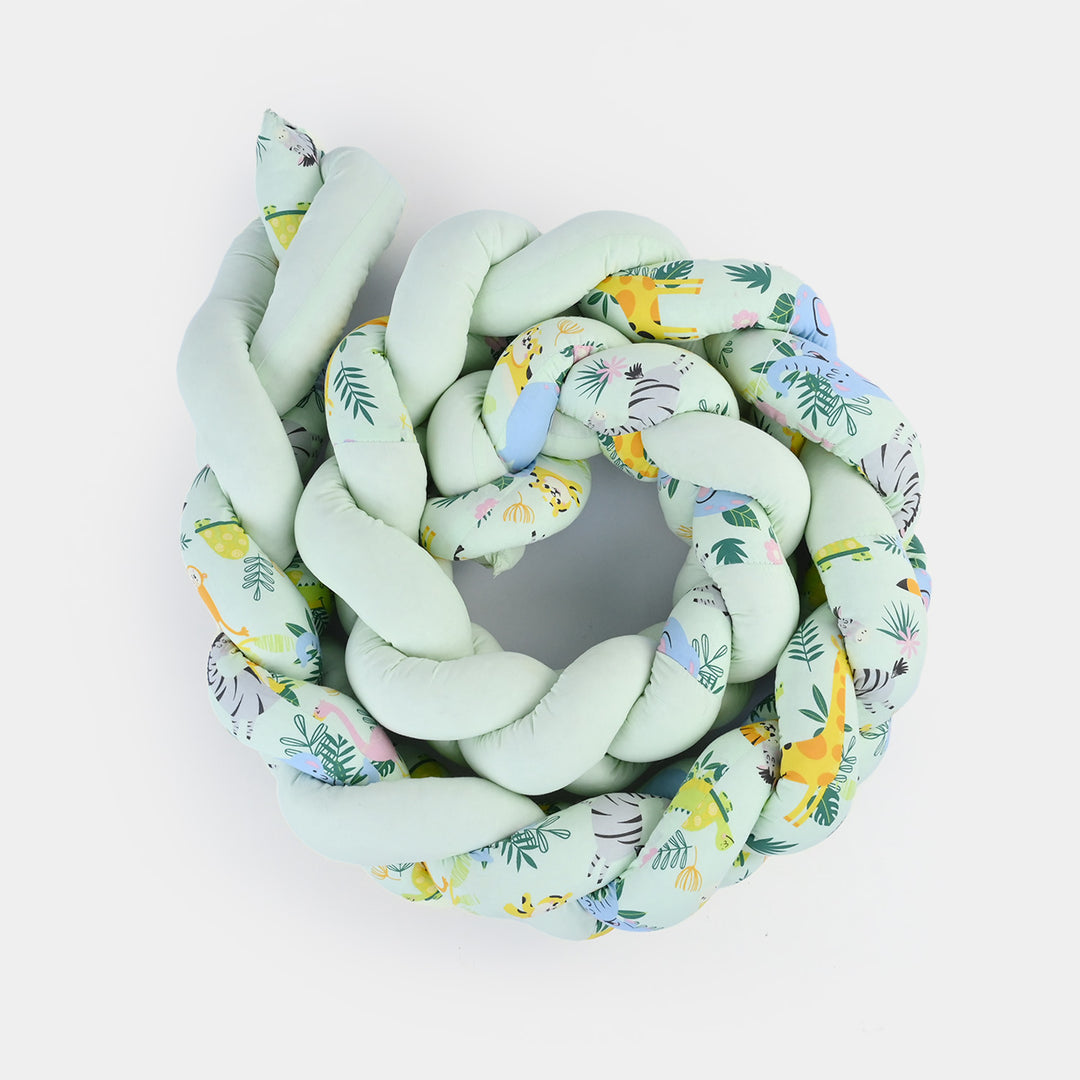 Braided Baby Cot Bumper Cushion
