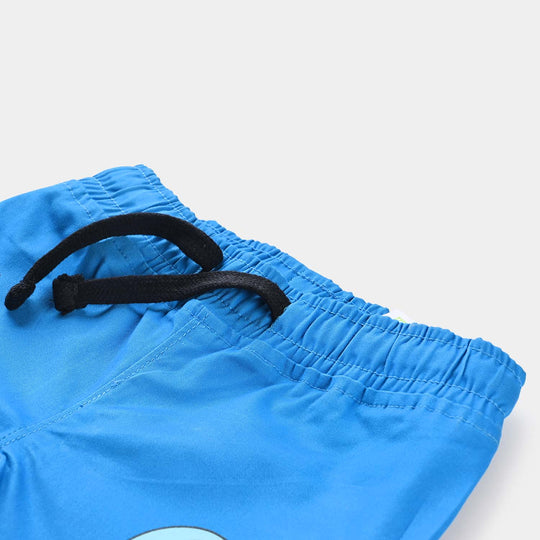 Infant Boys Cotton Twill Short Character-Blue