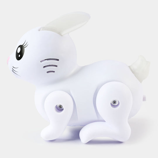 Rabbit Music/Lighting Toy For Kids - White