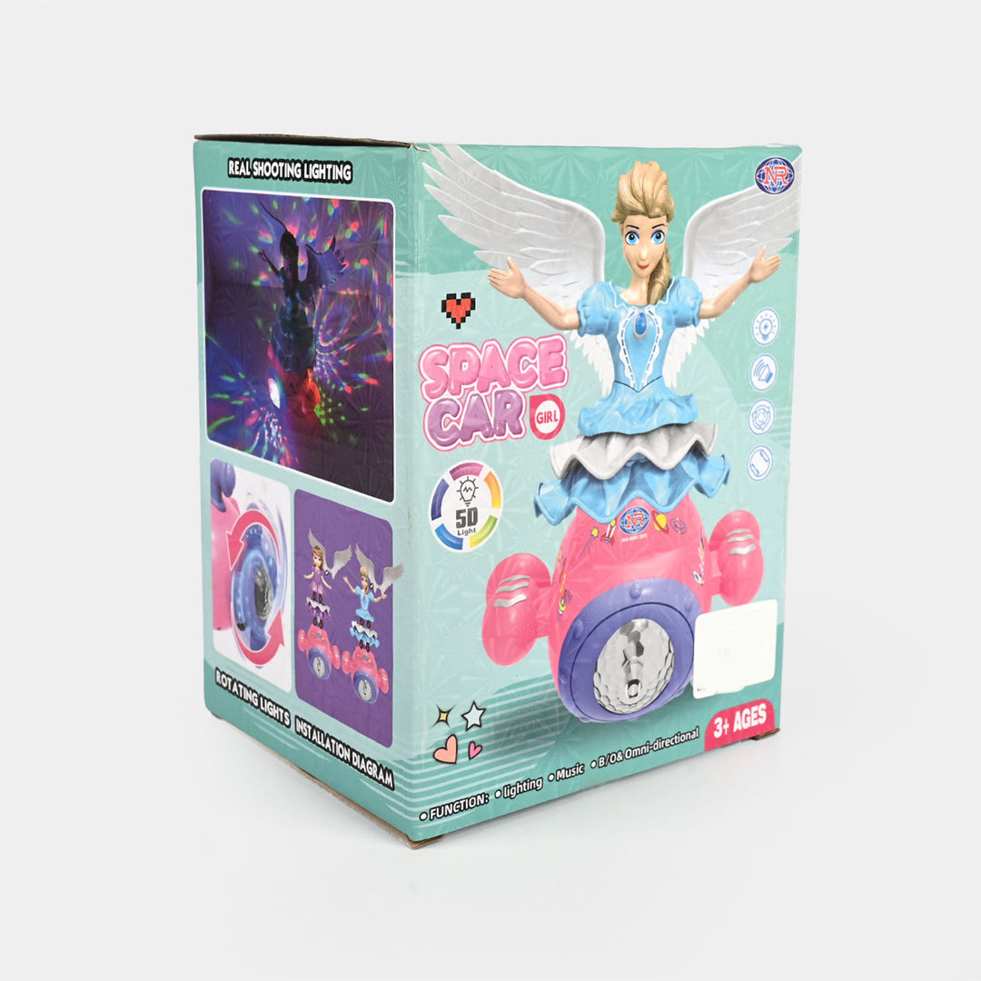 Space Caro Girl Rotating Princess Doll – Lights & Music