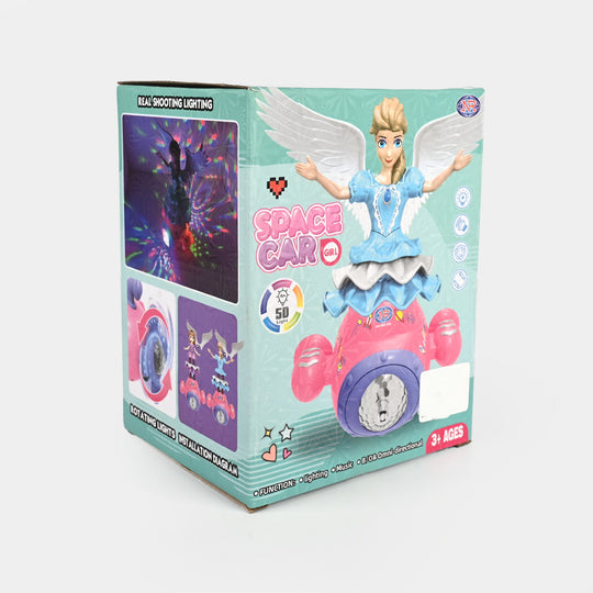 Space Caro Girl Rotating Princess Doll – Lights & Music