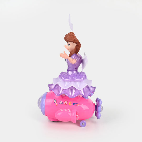 Space Caro Girl Rotating Princess Doll – Lights & Music