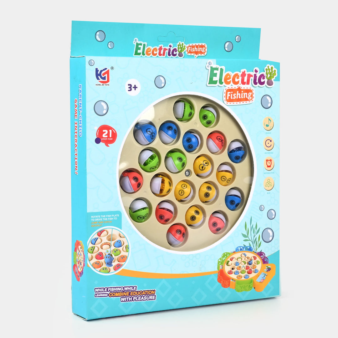 Electric Rotate Fishing Game For Kids