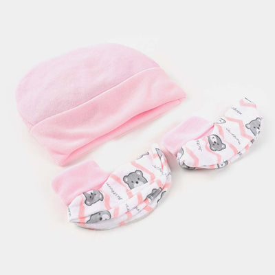 Cap/Hat With Booties/Socks Set | 0M+