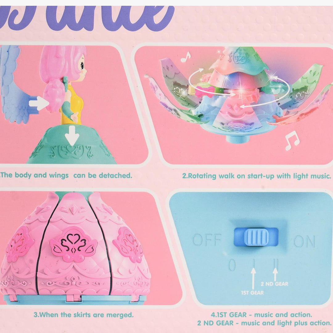 Universal 360 Rotating Princess with Light & Music