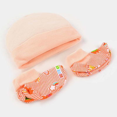 Cap/Hat With Booties/Socks Set | 0M+