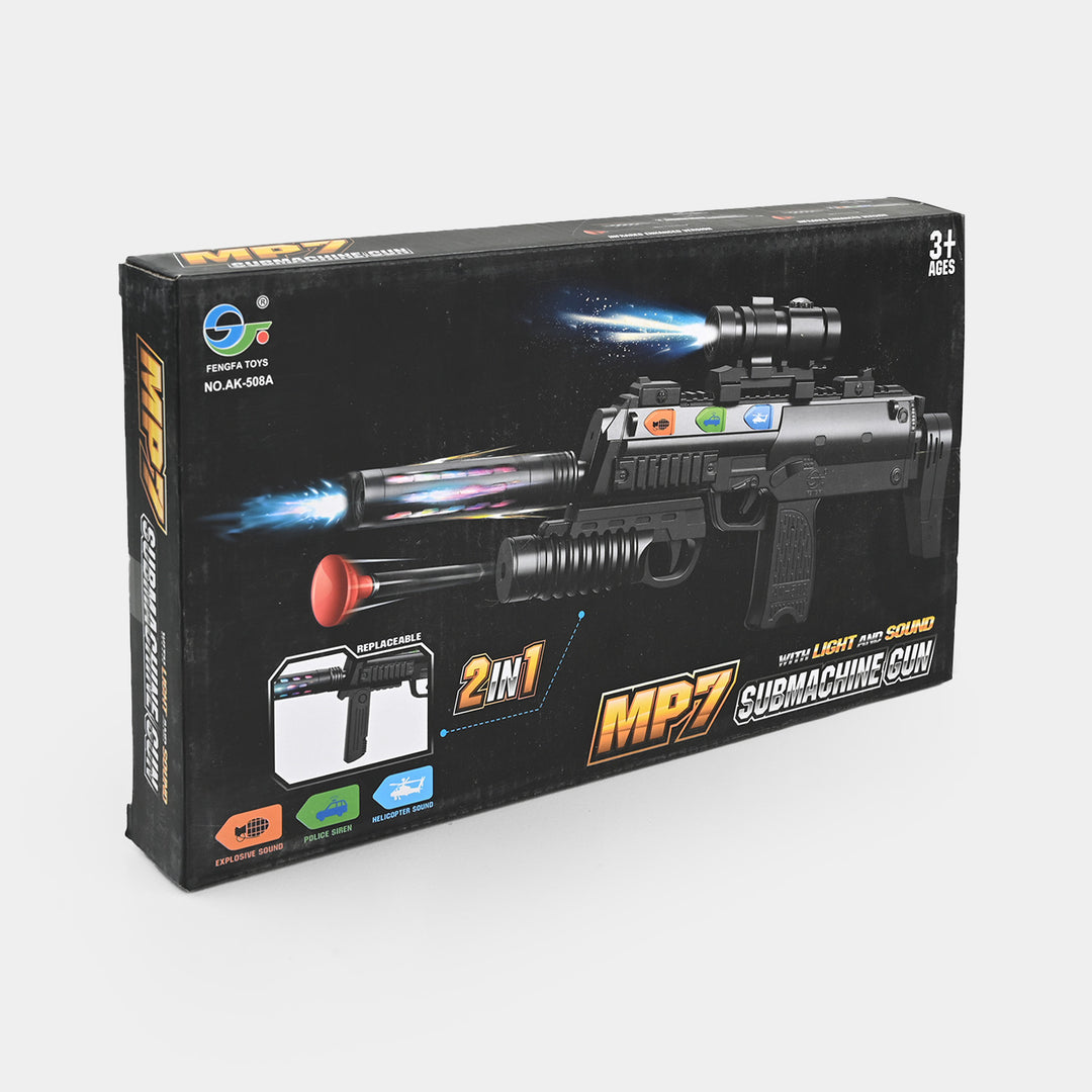 Toy Blaster 2 IN 1 With Light & Sound For Kids