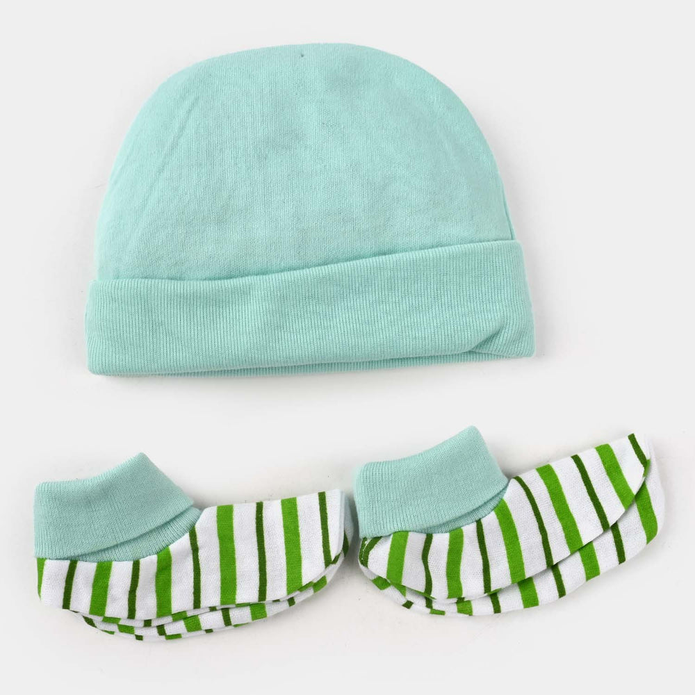 Cap/Hat With Booties/Socks Set | 0M+