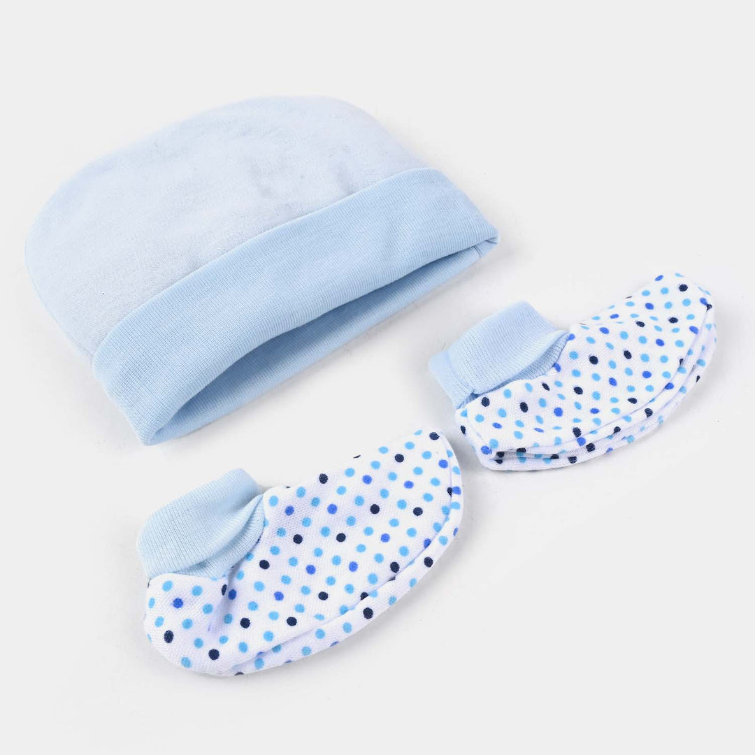 Cap/Hat With Booties/Socks Set | 0M+