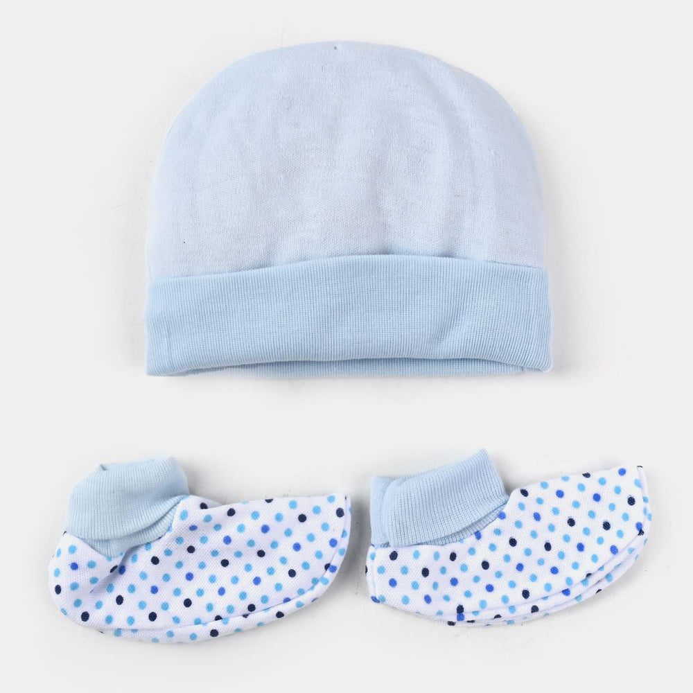 Cap/Hat With Booties/Socks Set | 0M+