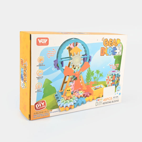 Gear Block - Rotating Blocks Play Set for Kids
