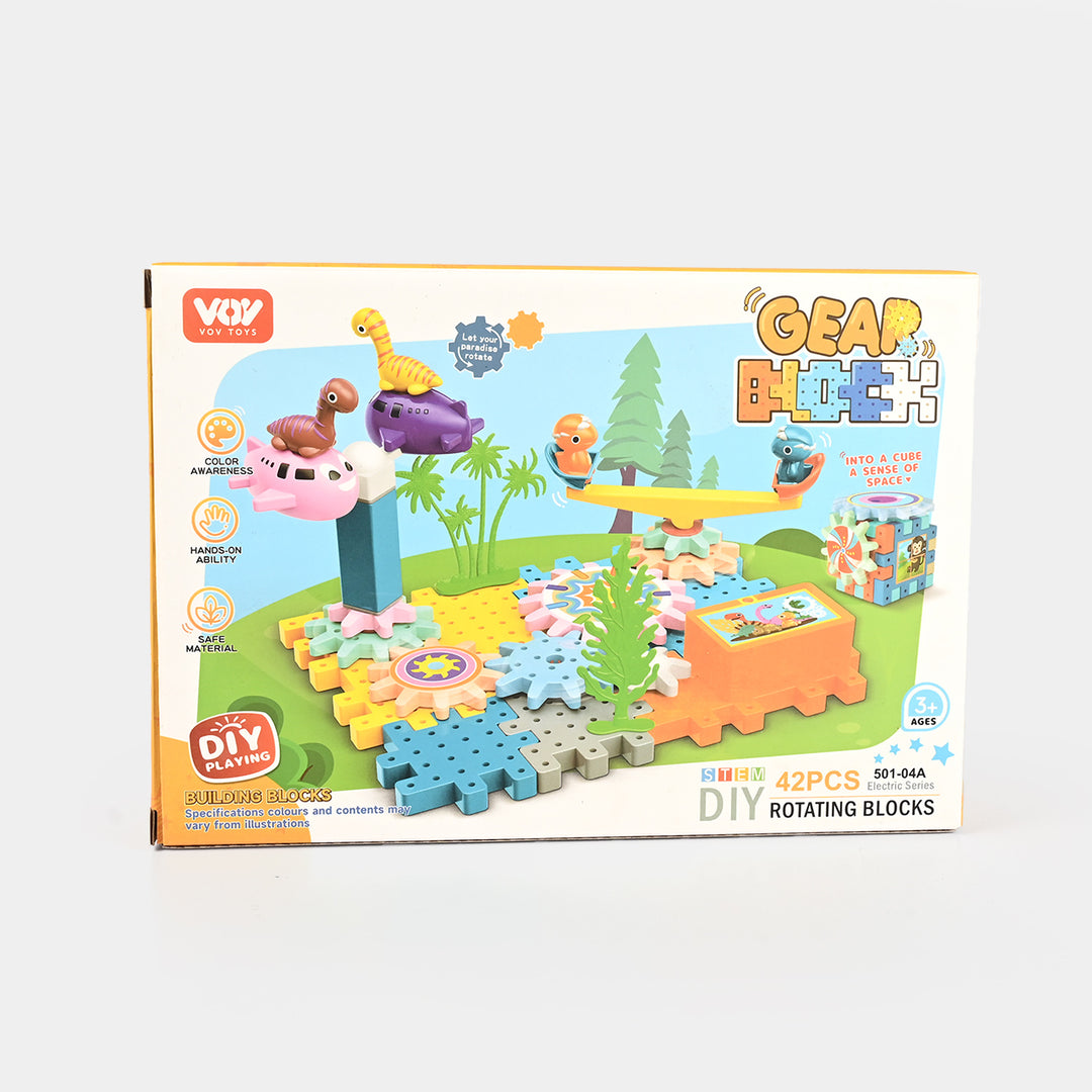 Gear Block - Rotating Blocks Play Set for Kids