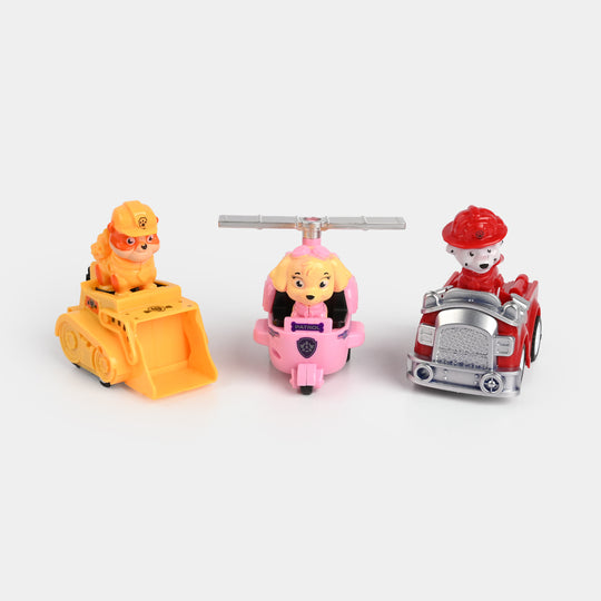 Dog Patrol Mini Vehicle Set – 6 Pieces
