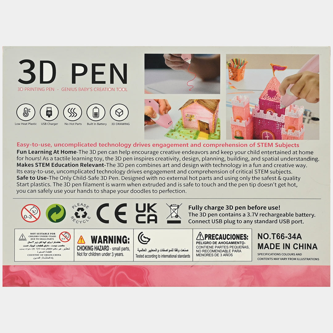 3D Printing Pen With Tool For Kids