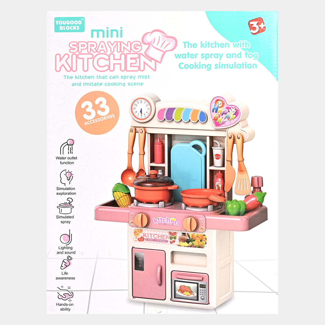 Kitchen Play Set With Light & Sound