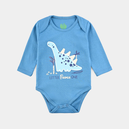 Infant Boys Cotton Interlock Romper F/S LITTLE FIERCE ONE