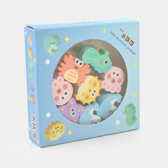 Sea Animal Eraser Set
