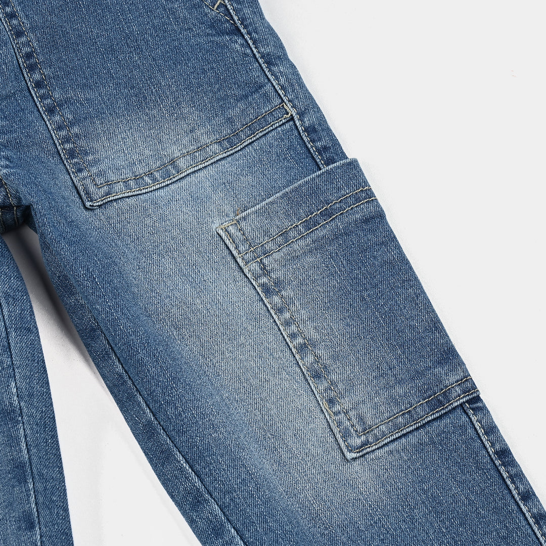 Boys Denim Stretch Pant Do Something - Mid Blue