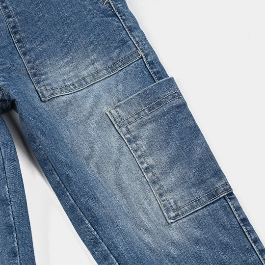 Boys Denim Stretch Pant Do Something - Mid Blue