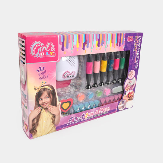 Kids Nail Art Salon Kit – With Nail Dryer