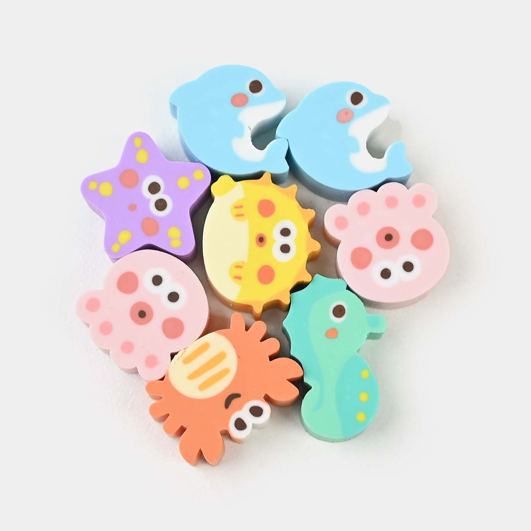 Sea Animal Eraser Set