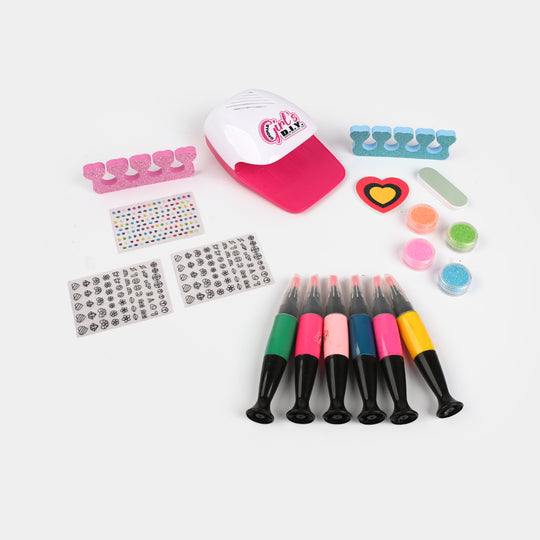 Kids Nail Art Salon Kit – With Nail Dryer