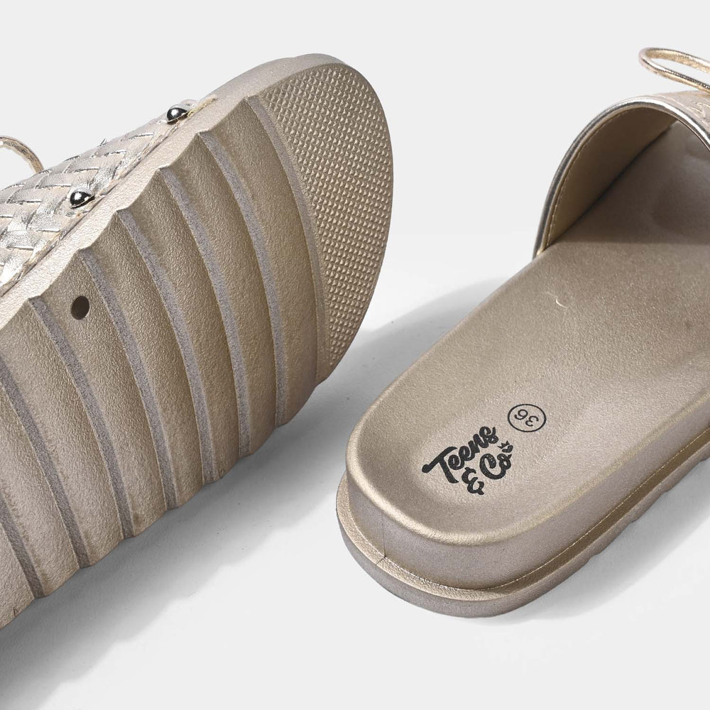 Teens Girls Slide 11-112-GOLDEN