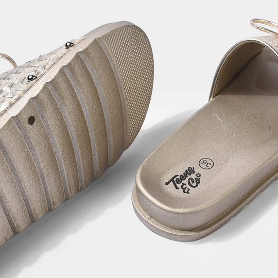 Teens Girls Slide 11-112-GOLDEN