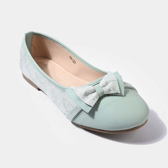 Girls Pumps 11-121-Sea Green