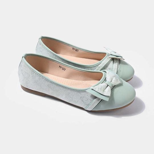 Girls Pumps 11-121-Sea Green