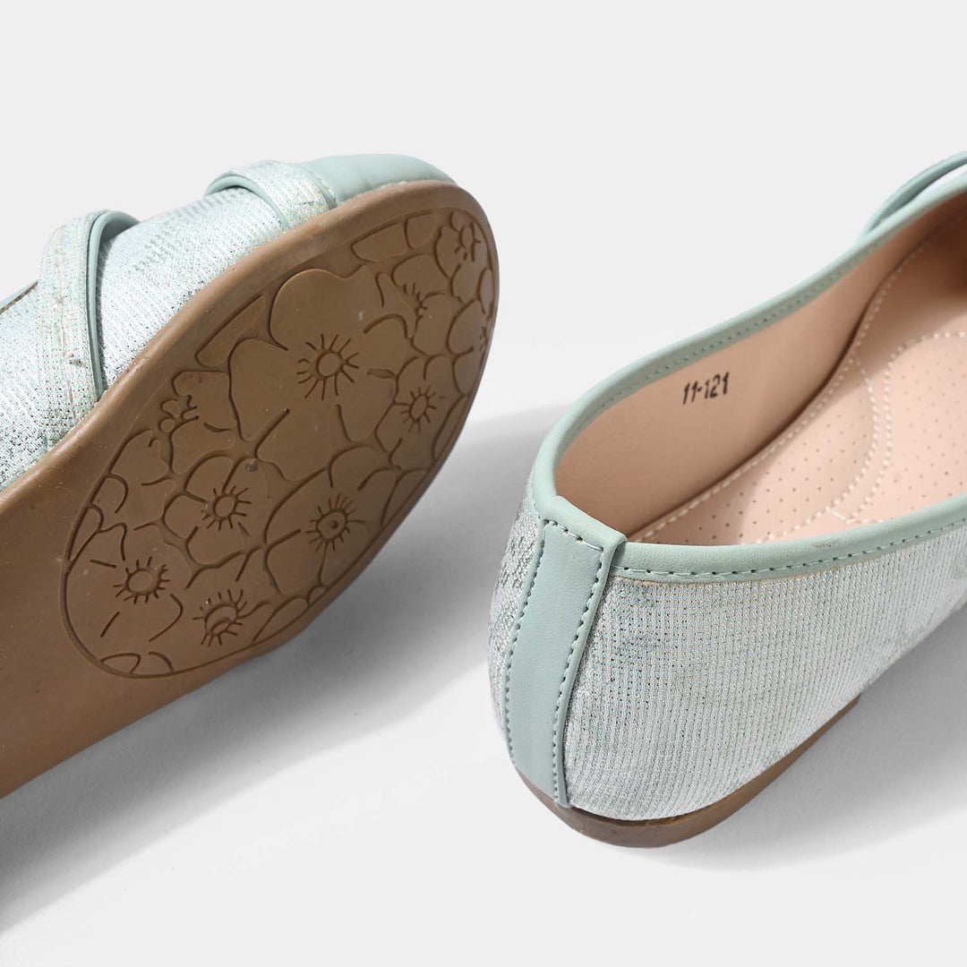 Girls Pumps 11-121-Sea Green