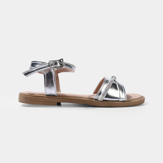 Girls Sandal AS-005-SILVER