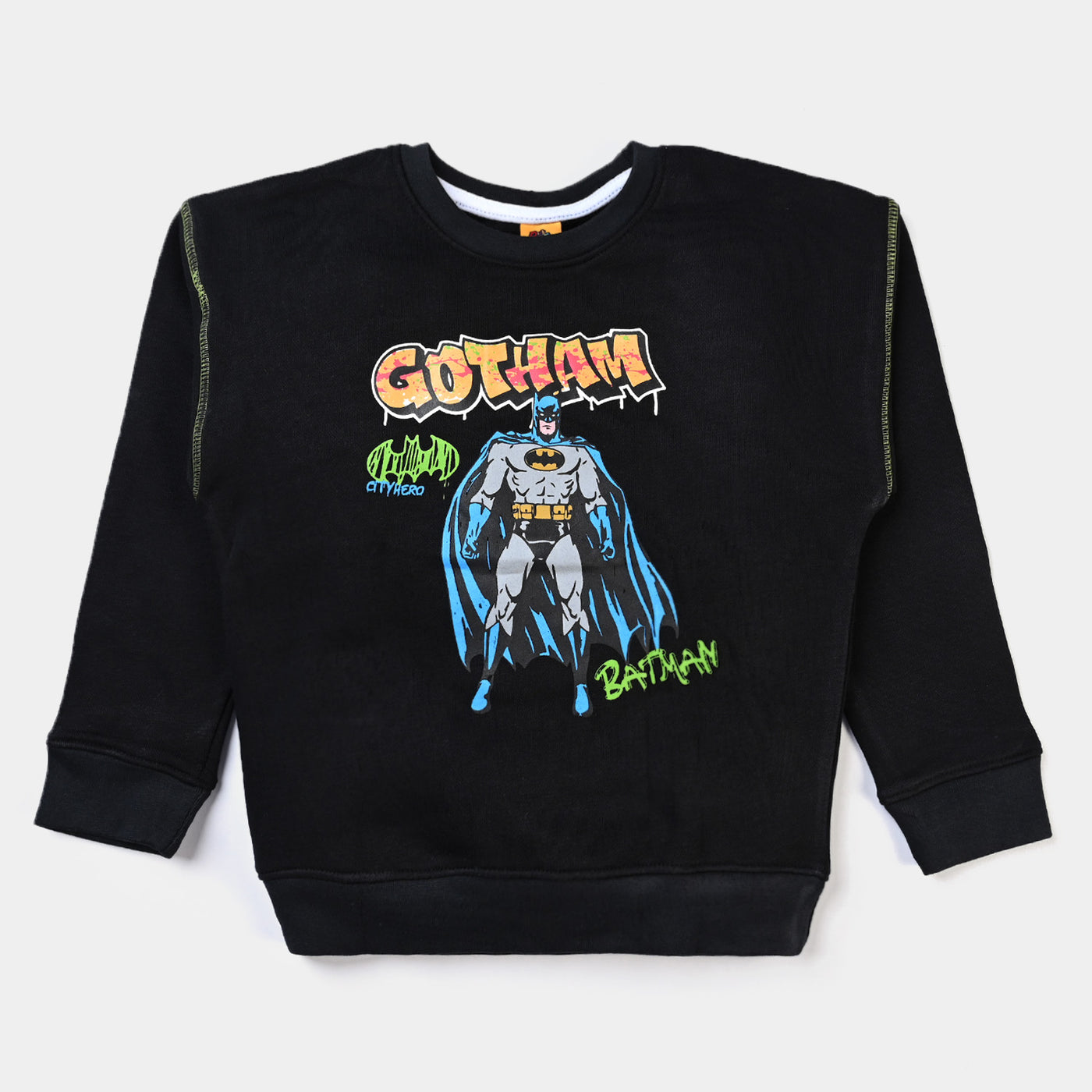 Boys Fleece Sweatshirt Gotham-BLACK