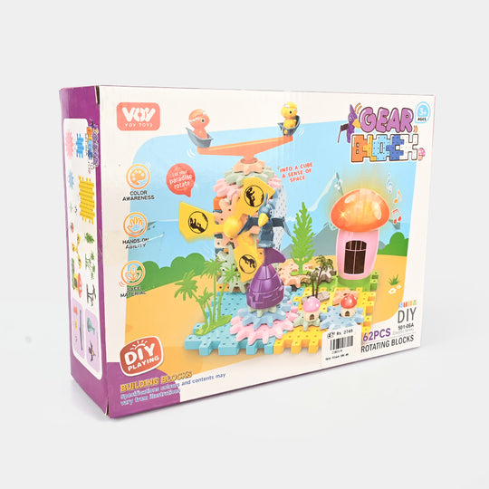 Gear Block - Rotating Blocks Play Set for Kids