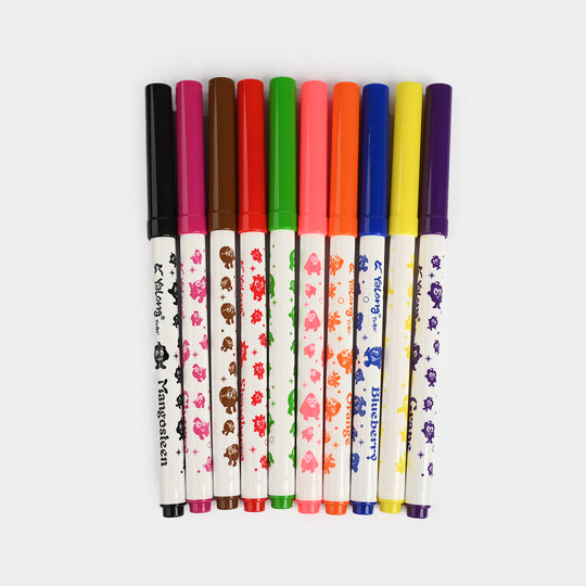 Scented Watercolor Pens – 10 Colors Set