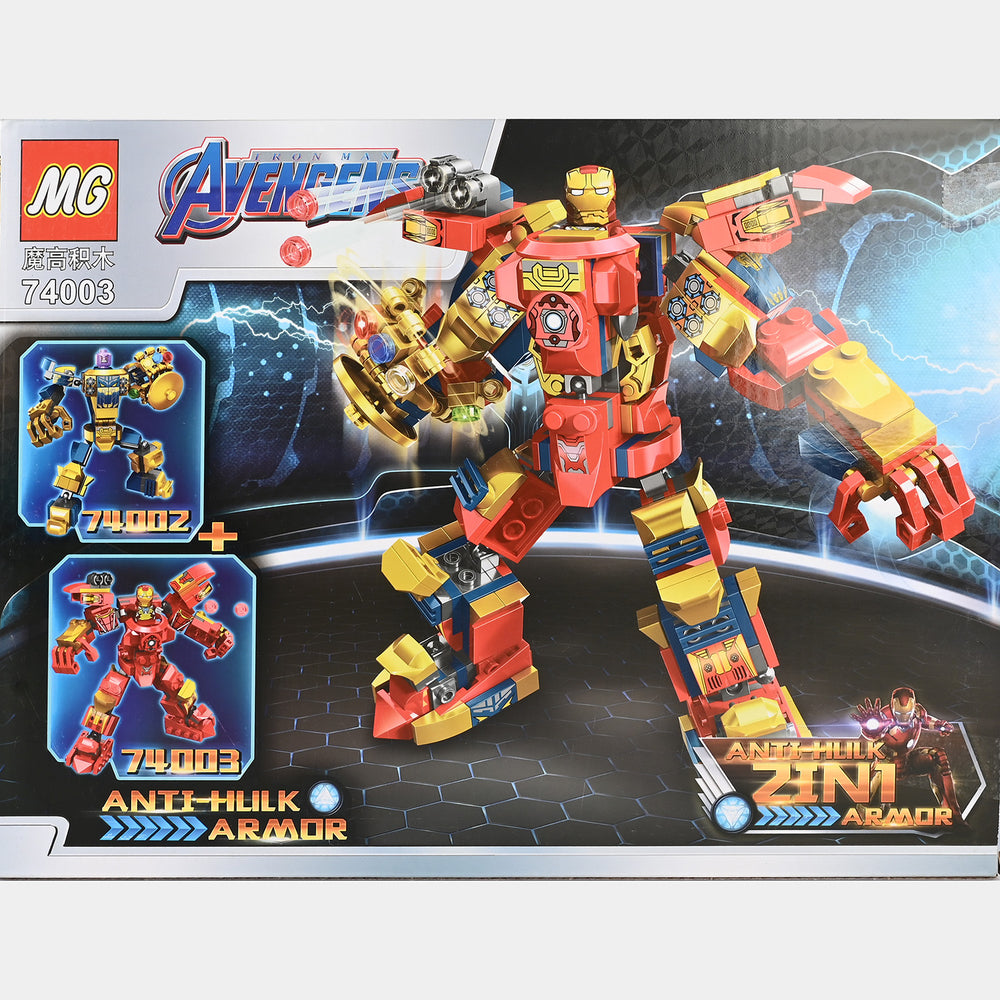 My World Superhero Armor Building Blocks Set