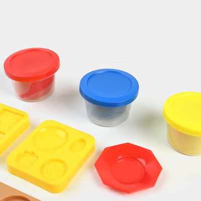 Color Dough Burger Fun Play Set For Kids