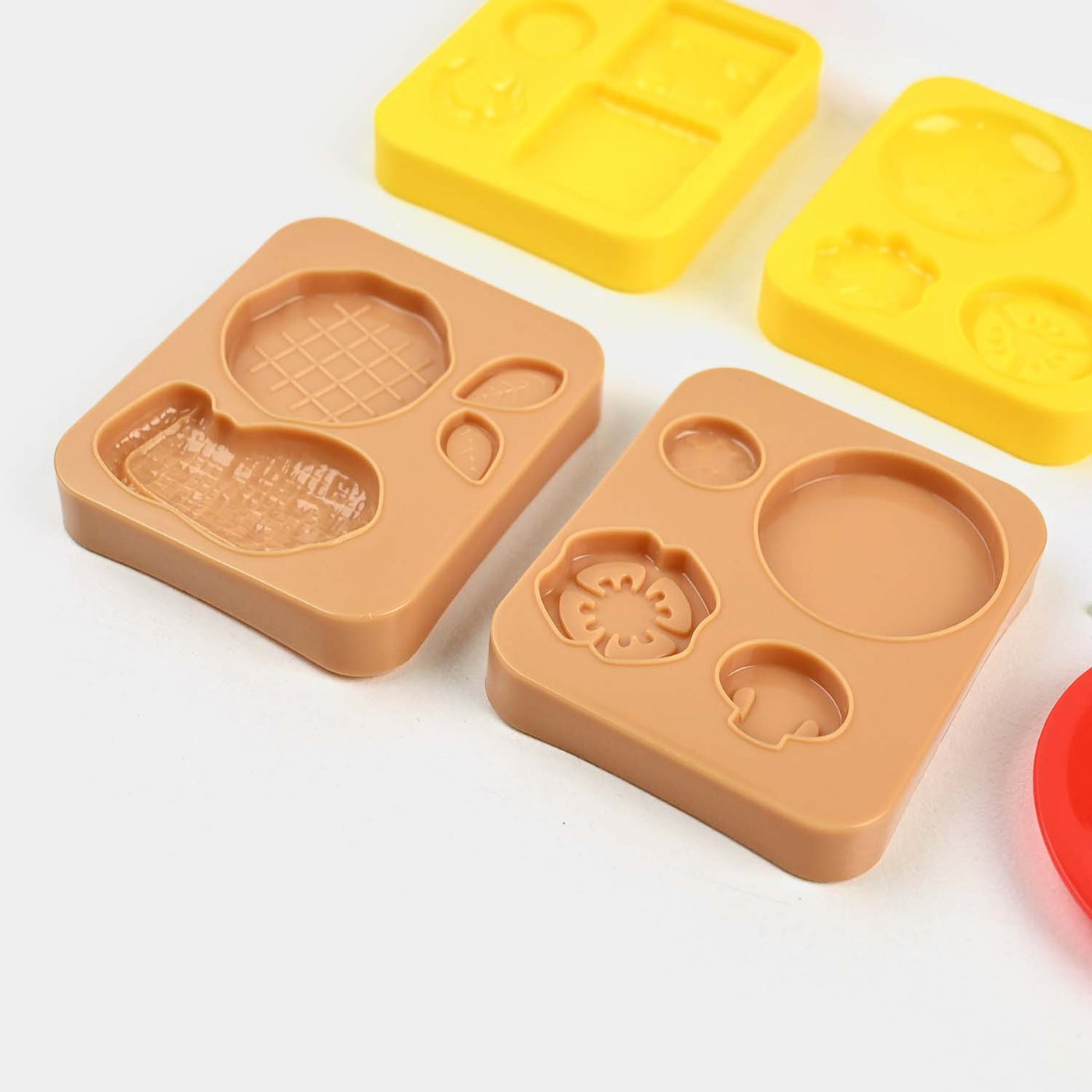 Color Dough Burger Fun Play Set For Kids