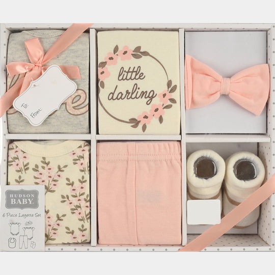 Newborn Clothing Starter Set (Pack of 6) - Peach