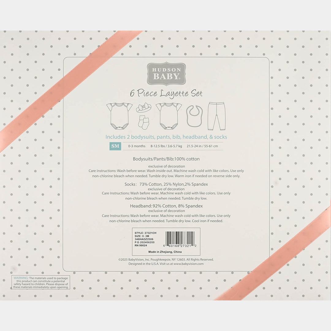 Newborn Clothing Starter Set (Pack of 6) - Peach