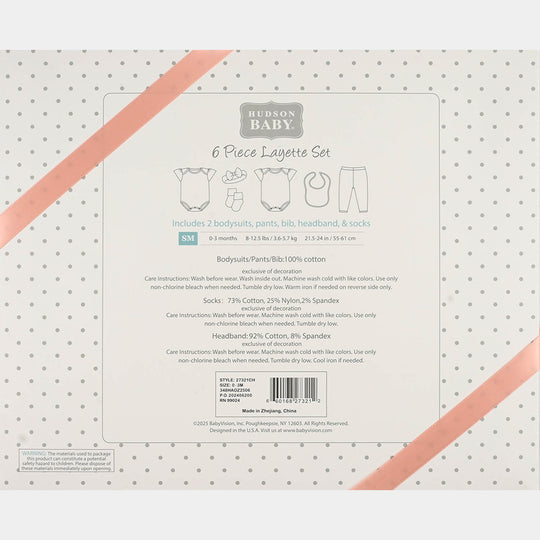 Newborn Clothing Starter Set (Pack of 6) - Peach