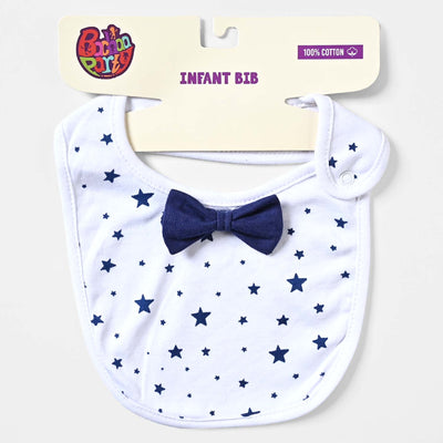 Bibs Bow Star-White