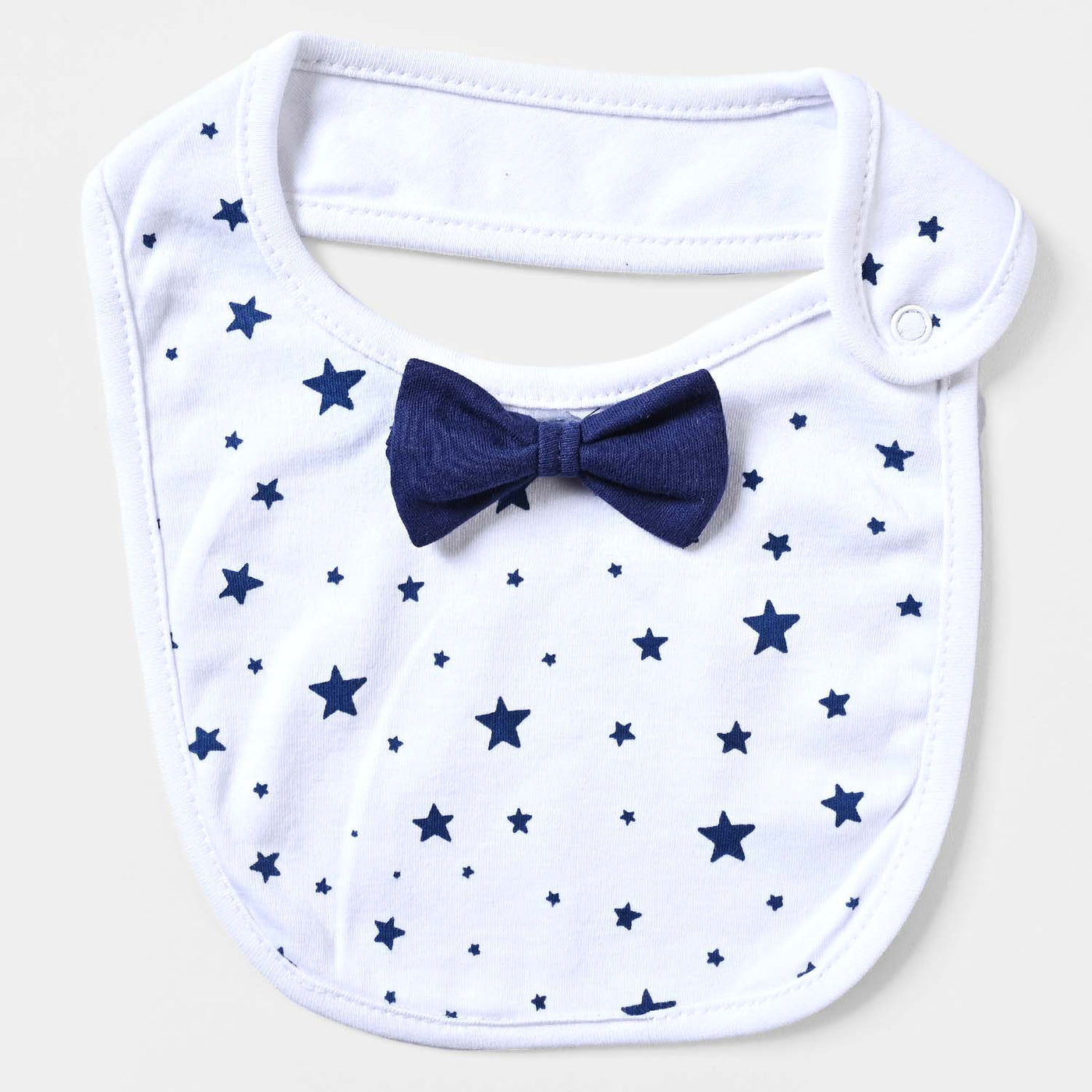 Bibs Bow Star-White