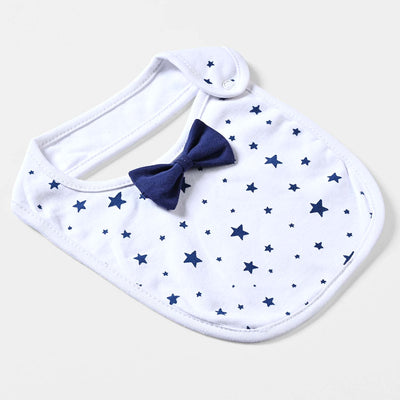 Bibs Bow Star-White