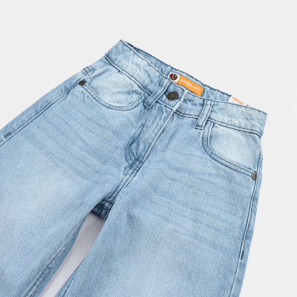 Girls Denim Stretch Pant Emb - LIGHT BLUE