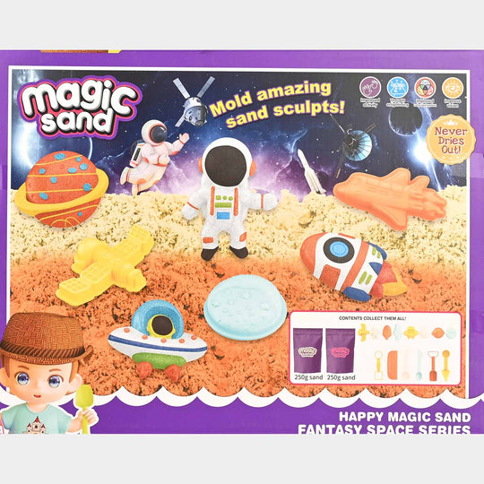 Kids Funny Space Sand Pretend Colored Clay