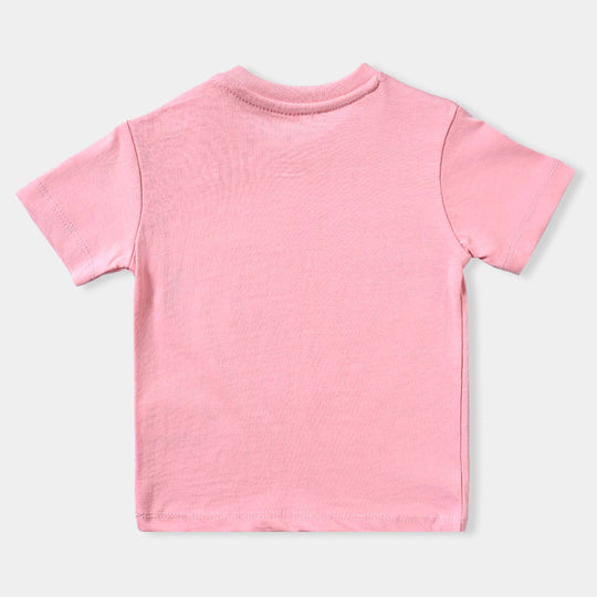Infant Girls Cotton Jersey T-Shirt-Candy Pink