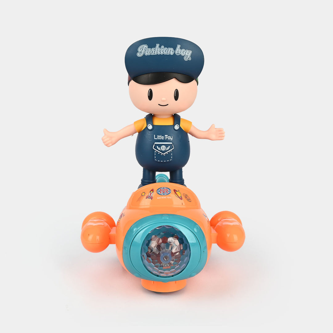 Electric Boy W/Light & Music Airplane Toy